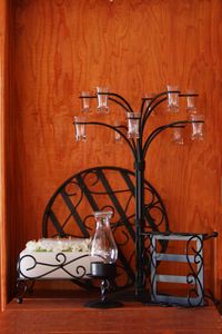 30 cm Lady Antoinette set complete. Cake base. Single hurricane stand. Metal Table Sherry Stand (10 glasses). 20 cm Lady Antoinette stand